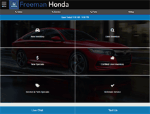Tablet Screenshot of freemanhonda.net